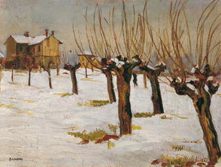 Gelsi nella neve, 1942-1943 circa
