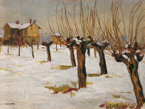 Gelsi nella neve, 1942-1943 circa