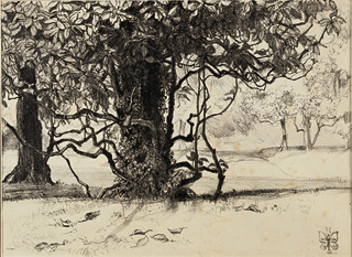 Alberi in autunno, 1920